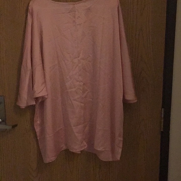 ROMANS pink blush cold soft blouse 1x/2x A-49 - Picture 3 of 4